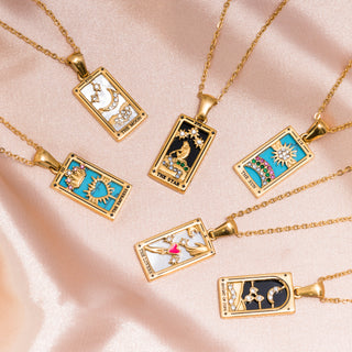 The Knight Of Cups Luxury Tarot Card Necklace