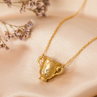 Hermoine Trophy Moon Cup Necklace