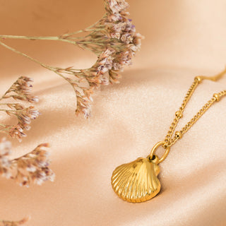 Athena Gold Shell Necklace