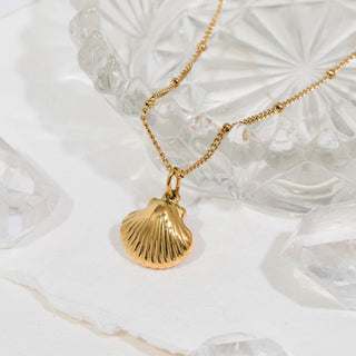 Athena Gold Shell Necklace