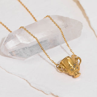 Hermoine Trophy Moon Cup Necklace