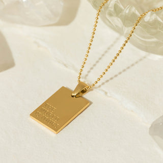 The World Is Yours Gold Necklace