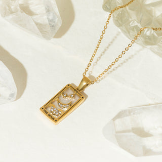 The Moon Luxury Tarot Necklace