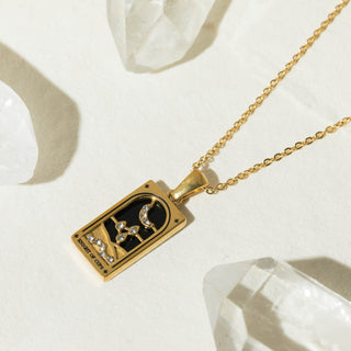 The Knight Of Cups Luxury Tarot Card Necklace