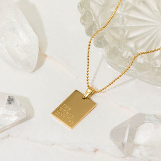 The World Is Yours Gold Necklace