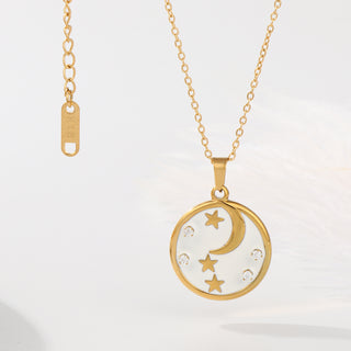 Dreamy Moon And Star Necklace