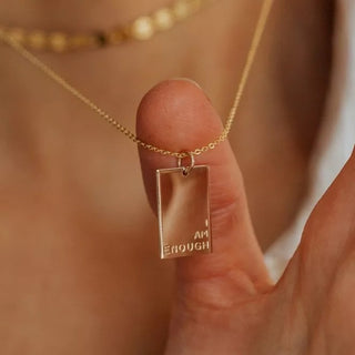 I Am Enough Gold Necklace