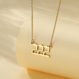 Abundance 222 Angel Numerology Necklace