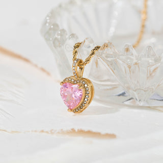 Athrodite Pink Heart Necklace