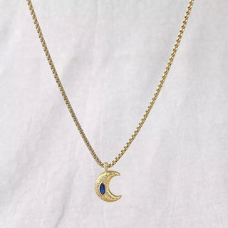 Marie Vintage Moon Necklace