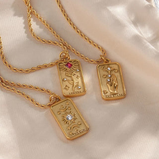 The Sun Tarot Gold Necklace