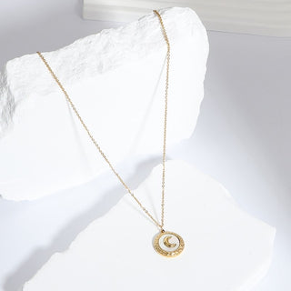 Dream Away Gold Moon Necklace