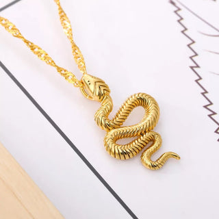 Mystic Snake Gold or Silver Necklace