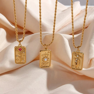 The Sun Tarot Gold Necklace