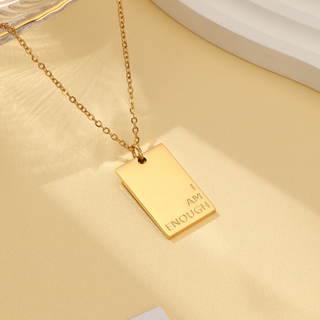 I Am Enough Gold Necklace