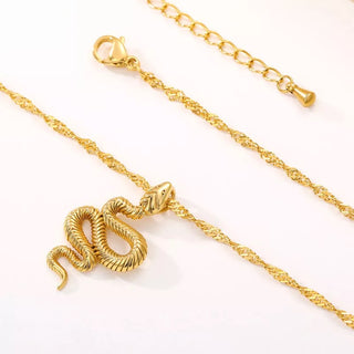 Mystic Snake Gold or Silver Necklace