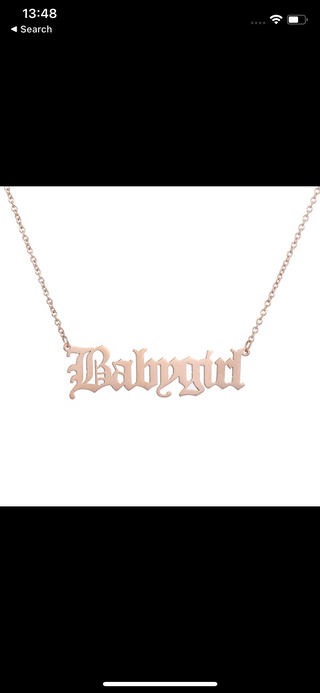 Babygirl Gothic Necklace