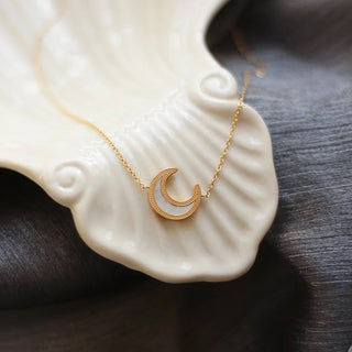 Floating Moon Necklace