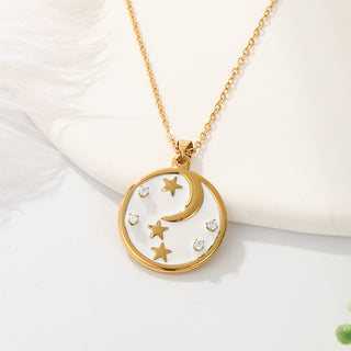 Dreamy Moon And Star Necklace