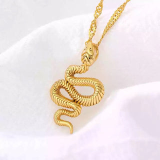 Mystic Snake Gold or Silver Necklace