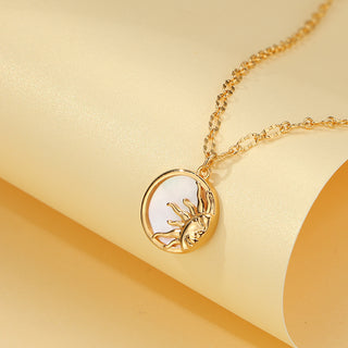 Sun Prowess Shell Gold Necklace