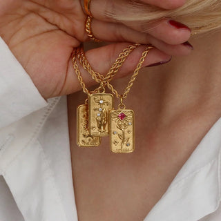 The Sun Tarot Gold Necklace